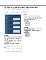 Preview for 31 page of Panasonic i-pro WJ-NT304 Network Operating Instructions