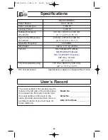 Preview for 30 page of Panasonic INVERTER NN-H665 Operating Instructions Manual