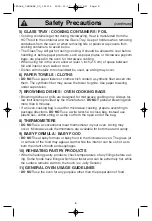 Preview for 8 page of Panasonic Inverter NN-SD797 Owner'S Manual