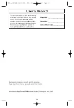 Preview for 32 page of Panasonic Inverter NN-SD797 Owner'S Manual