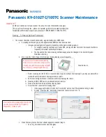 Preview for 1 page of Panasonic KV-S1027C Maintenance Manual