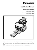 Panasonic KV-S1046C Installation Manual preview