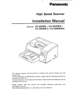 Preview for 1 page of Panasonic KV-S2055L Installation Manual