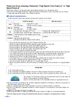 Preview for 2 page of Panasonic KV-S3085 Operating Instructions Manual