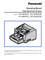 Panasonic KV-S4065CL - Sf Clr Duplex 65PPM USB 2.0 Lgl 300PG Adf Operating Manual preview