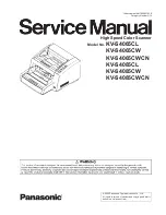 Preview for 1 page of Panasonic KV-S4065CL - Sf Clr Duplex 65PPM USB 2.0 Lgl 300PG... Service Manual