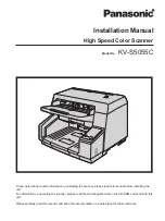 Preview for 1 page of Panasonic KV-S5055C Installation Manual