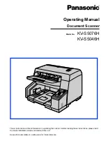 Panasonic KV-S5076H Operating Manual preview