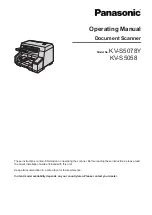 Preview for 1 page of Panasonic KV-S5078Y Operating Manual