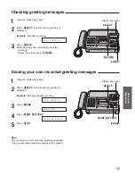 Preview for 55 page of Panasonic KX-F780 Operating Instructions Manual