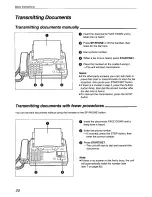 Preview for 20 page of Panasonic KX-F800 Operating Instructions Manual