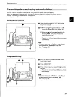 Preview for 21 page of Panasonic KX-F800 Operating Instructions Manual