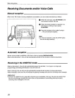 Preview for 22 page of Panasonic KX-F800 Operating Instructions Manual