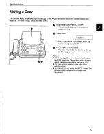 Preview for 27 page of Panasonic KX-F800 Operating Instructions Manual