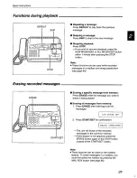 Preview for 29 page of Panasonic KX-F800 Operating Instructions Manual