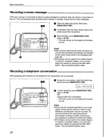 Preview for 30 page of Panasonic KX-F800 Operating Instructions Manual