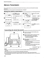 Preview for 42 page of Panasonic KX-F800 Operating Instructions Manual