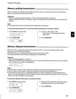 Preview for 43 page of Panasonic KX-F800 Operating Instructions Manual