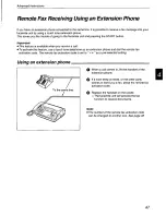 Preview for 47 page of Panasonic KX-F800 Operating Instructions Manual