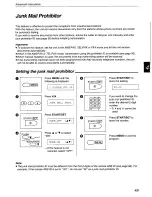 Preview for 49 page of Panasonic KX-F800 Operating Instructions Manual