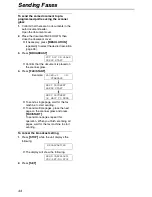 Preview for 44 page of Panasonic KX-FB422CX Operating Instructions Manual