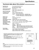 Preview for 101 page of Panasonic KX-FP105 Operating Instructions Manual