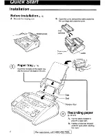 Preview for 4 page of Panasonic KX-FP105 Quick Start Manual