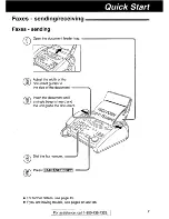 Preview for 7 page of Panasonic KX-FP105 Quick Start Manual