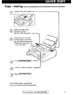 Preview for 9 page of Panasonic KX-FP105 Quick Start Manual