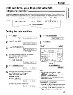 Preview for 23 page of Panasonic KX-FP105 Quick Start Manual