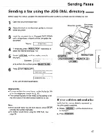 Preview for 47 page of Panasonic KX-FP105 Quick Start Manual