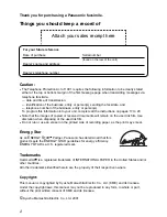 Preview for 2 page of Panasonic KX-FPC165 Operating Instructions Manual