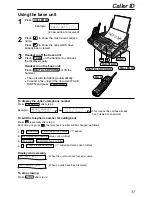 Preview for 37 page of Panasonic KX-FPC165 Operating Instructions Manual