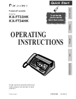 Panasonic KX-FT33HK Operating Instructions Manual preview