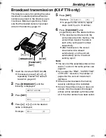 Preview for 41 page of Panasonic KX-FT74HK Operating Instructions Manual