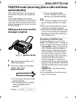 Preview for 57 page of Panasonic KX-FT74HK Operating Instructions Manual