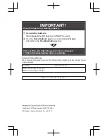 Preview for 24 page of Panasonic KX-HNL100 Installation Manual