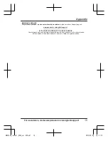 Preview for 15 page of Panasonic KX-HNS105C Installation Manual