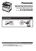 Panasonic KX-MC6260E Operating Instructions Manual preview