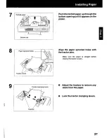 Preview for 27 page of Panasonic KX-P3123 - KX-P 3123 B/W Dot-matrix Printer Operating Instructions Manual