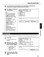 Preview for 71 page of Panasonic KX-P3124 Operating Instructions Manual