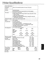 Preview for 97 page of Panasonic KX-P3124 Operating Instructions Manual