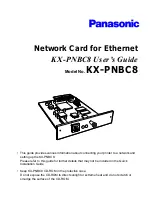 Panasonic KX-PNBC8 User Manual preview