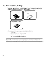 Preview for 8 page of Panasonic KX-PNBC8 User Manual