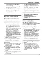 Preview for 9 page of Panasonic KX-PRX120AZ Operating Instructions Manual