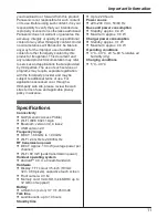 Preview for 11 page of Panasonic KX-PRX120AZ Operating Instructions Manual