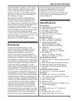 Preview for 11 page of Panasonic KX-PRX150AZ Operating Instructions Manual