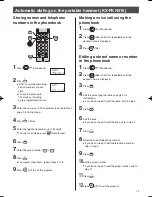 Preview for 13 page of Panasonic KX-PW820DL Quick Reference Manual