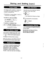 Preview for 10 page of Panasonic KX-T2365E Operating Instructions Manual