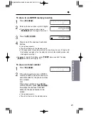 Preview for 19 page of Panasonic KX-T2375SUW Operating Instructions Manual